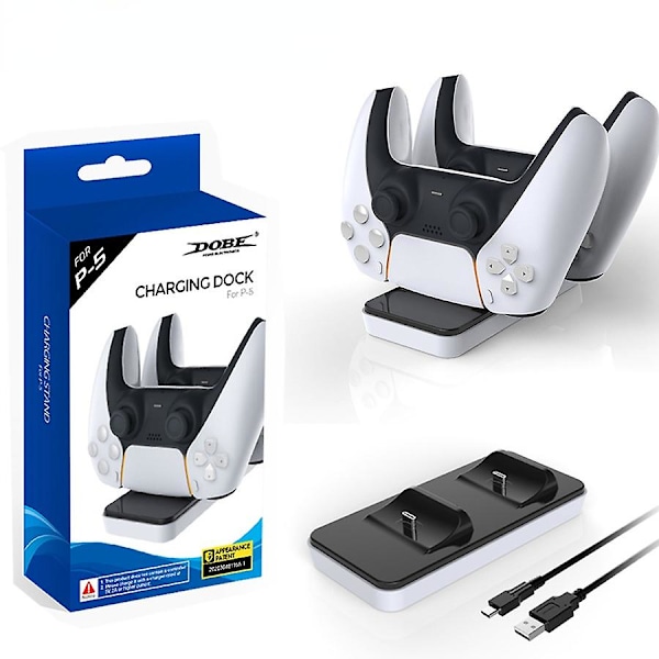 Ps5 Abs Laddningsstation Kontroll Typ-c Laddare Ställhållare Med Usb-kabel