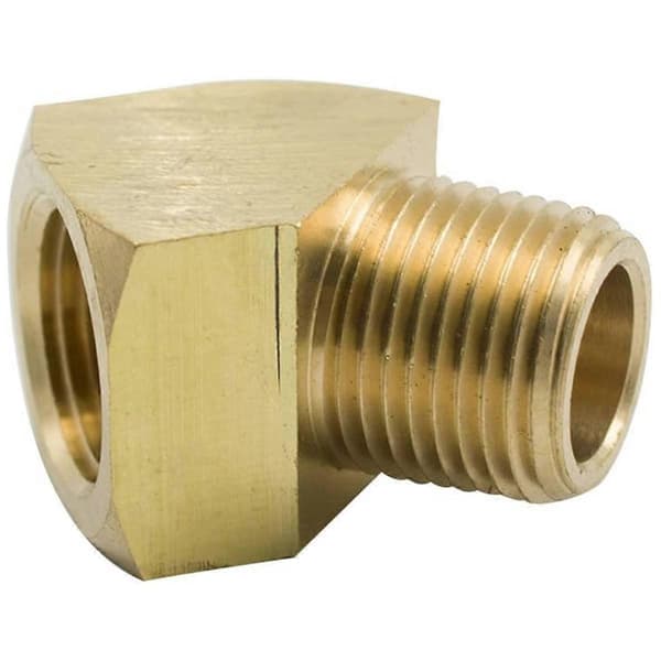 [LCS] 45° Messing Gadealbue 1/8 tomme NPT Han-Hun 2-pak