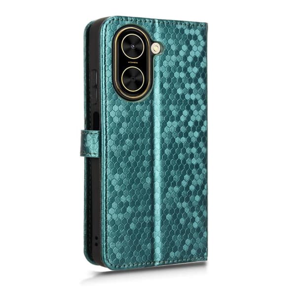 [LCS] Redmi A5 4G - Mobilfodral i honningkake med dot-tekstur i lær Grön