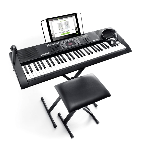 32-32 tangenter Mini Digital Piano/keyboard med inbyggda högtalare, 300 inbyggda toner, 40 demolåtar och usb-midi-anslutning