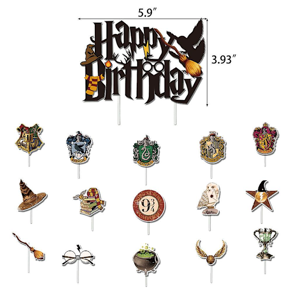 Harry Potter Födelsedagsdekorationer Latex Ballonger Set