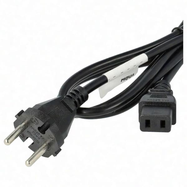 Roland HP-135, E-70, E-86, E-96, EP-50, FP-8, FP-8G, G-800, GR-700, GR-77B, HP-100 strømkabel med C9-stik, 2m Schuko-stik netkabel Black