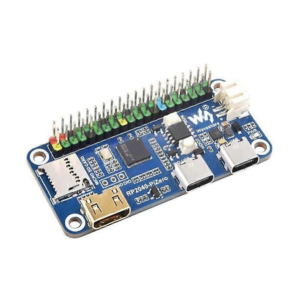 Waveshare för Raspberry Pi RP2040 PiZero utvecklingskort med fodral DVI-gränssnitt Python-programmering dubbelkärnig processor