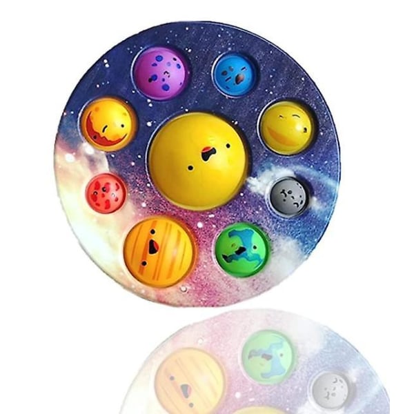 Åtta Planeter Push Pop Pop Bubble Fidget Leksaker type3