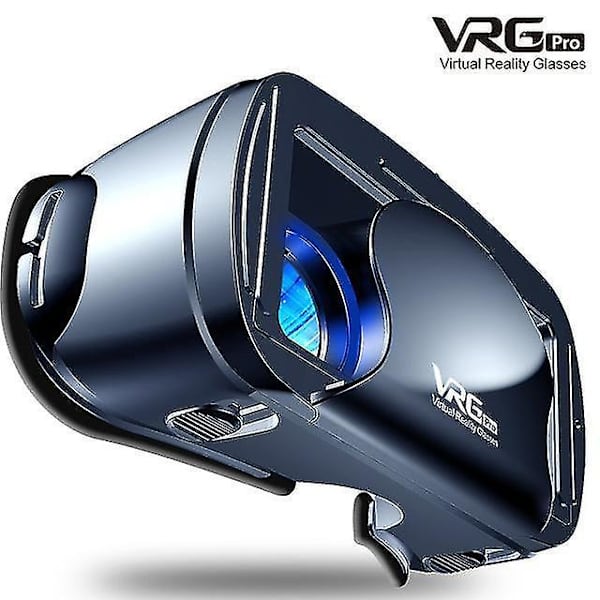 Svarta VRG Pro 3D VR-glasögon Virtual Reality Full Screen Visuella Vidvinkel VR-glasögon Box för 5 till 7