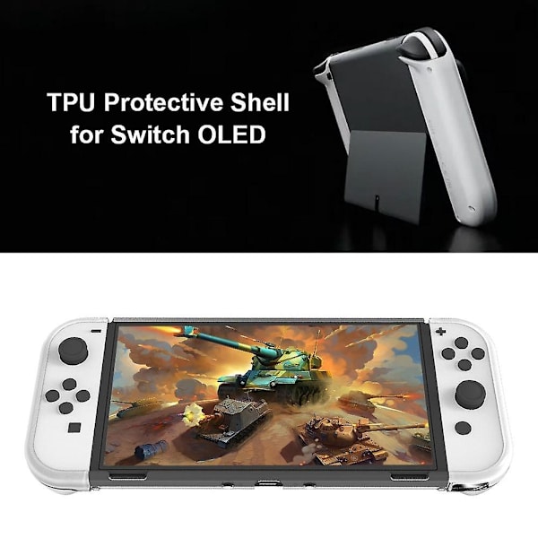 Silikonetui for Nintendo Switch OLED, spillkonsoll tilbehør, deksel, beskyttende skall, joycon joy con lett etui