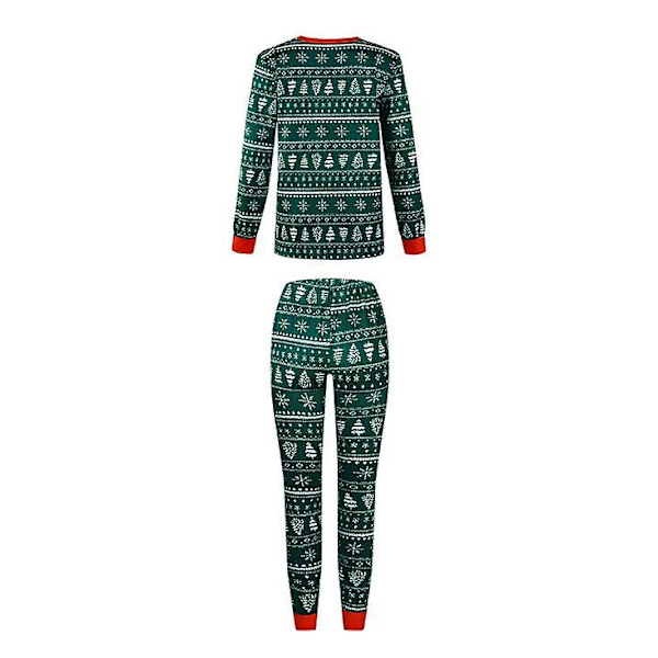 Jul Familj Julgran Tryck Pyjamas Matchande Set Mom M