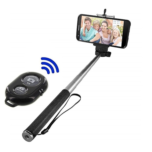Selfie Sticks Stabilisator För Telefon Bluetooth Selfie Stick Fjärrkontroll Monopod Stativ För Telefon Trådlös Utlösare
