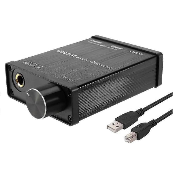 [LCS] USB til koaksial S/PDIF optisk 3,5 mm/6,3 mm hodetelefonkonverter USB DAC digital til analog lydkonverter guti
