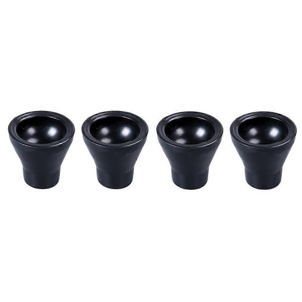 Golfboldopsamler til Putter Sort Rund Sugekop Fastgøres til Puttergreb 4 Stk. Black 5.00X4.50X2.50CM