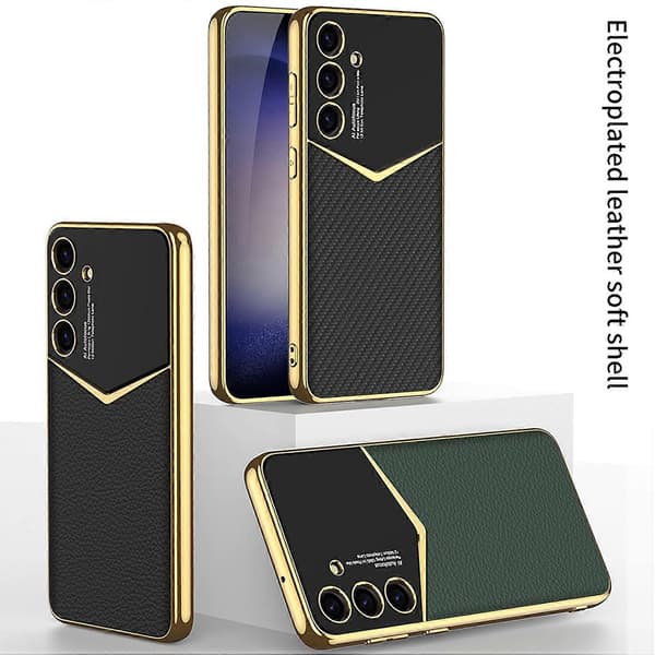 [LCS]GKK Til Samsung Galaxy S25 Covers Galvanisering PU PC TPU Telefoncover
