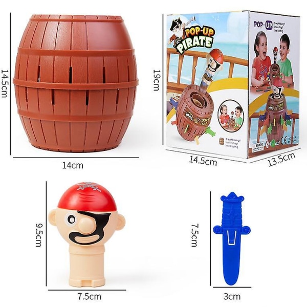 Pirate Classic Barn Action Brädspel Reaktion Rolig Leksak Julklapp