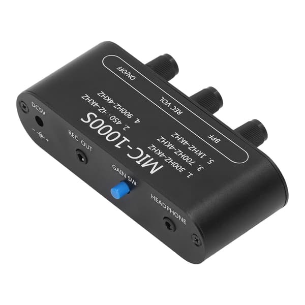[LCS] Mikrofon Audio Effektforstærker Justerbar Frekvens Mainframe Forstærkning 200 Gange 45db til 600 Gange 55db