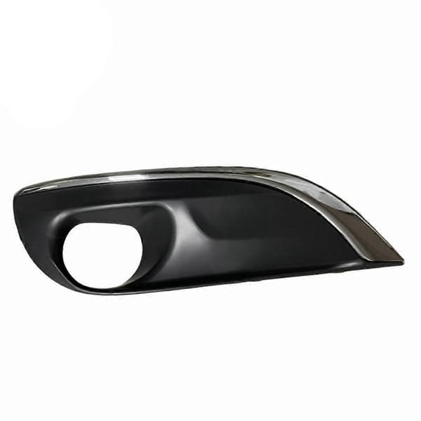 Tåkelysdeksel foran på bil, støtfanger, for Peugeot 308 2011-2016 Black&Silver