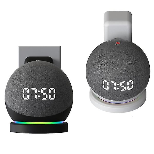 Amazon Echo Dot 4:e generation Högtalarställ Väggfäste Hängare Hållare White