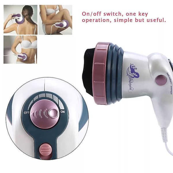 [LCS] Cirkulær skulpturel massager / Pneumatisk tryk, Beige blå