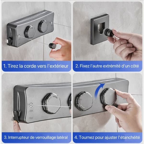 [LCS] Retractable Clothesline, Wall-Mounted Retractable Clothesline with
