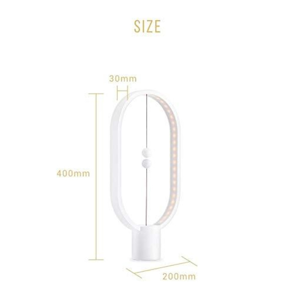 Heng Balance USB-driven LED-lampa med Ellips Magnetisk Brytare
