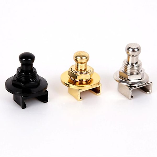 [LCS]Stykke/sæt Guitarrem Lås Remlås Knap Black