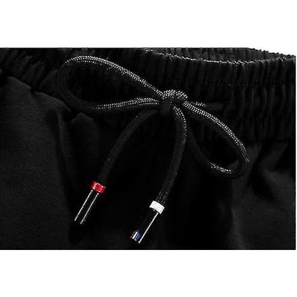 Sportkläder för män, avslappnad mode sweatshirt med full dragkedja, huvtröja, byxdress, sportdress, sportkläder BLACK M