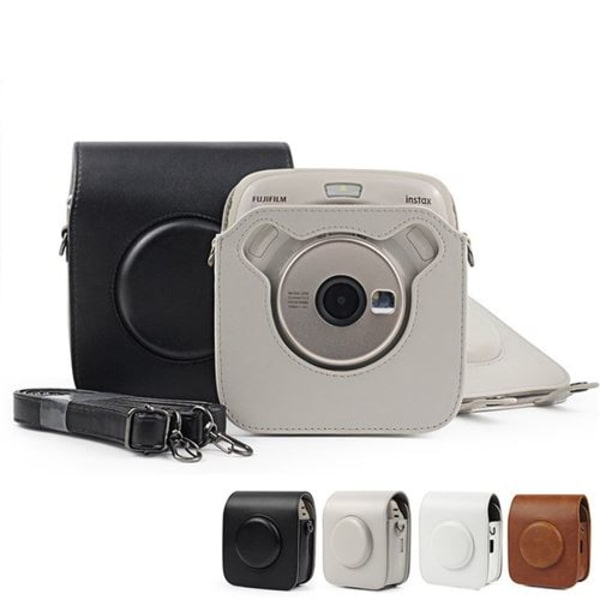 Suojaava PU-nahkakotelo Fujifilm Instax Square 20 - Beigelle