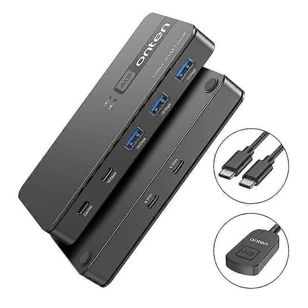 [LCS]Onten KVM200 USB 3.2 Gen2 Delningsswitch 2 In 4 Ut Black