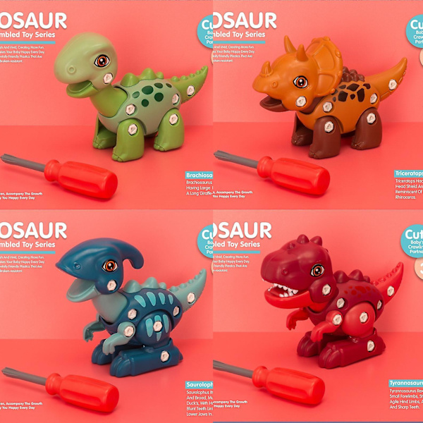 Adskillelige Dinosaur Legetøjssæt, dinosaur Gaver til Børn Drenge