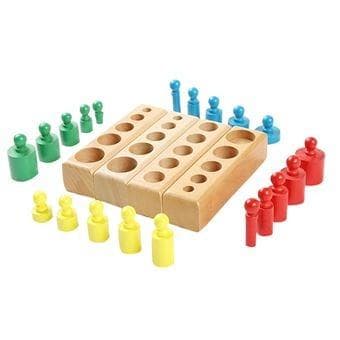 [LCS]Montessori cylinderforing lavet af træ