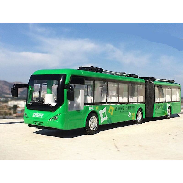 1:32 legering pull back dobbeltdækker bus bybus model