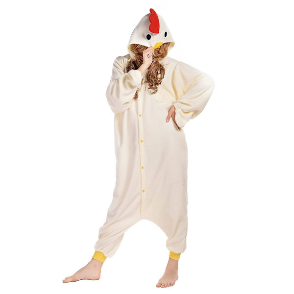 Reedca Totoro Aikuisten Onesie Halloween Cosplay Asut Anime Pyjamat Yhteensopiva Naisten Ja Tyttöjen Kanssa, napitus Chicken S