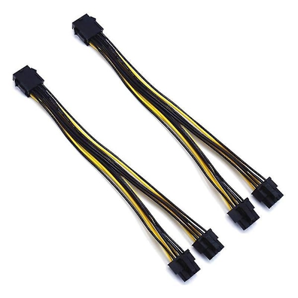 5-pack pci-e 8pin till 2x 8 pin (6+2) strömsplitterkabel för pci