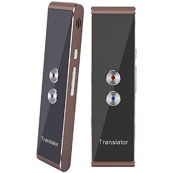 Bluetooth Trådlös Smart Tvåvägs Röstöversättare i Realtid Gold