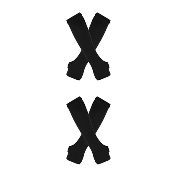 1/2/3/5 Polvisukat Paksuille Reisille Helppo Pukea ja Tehdä Mustaksi 2Set Black
