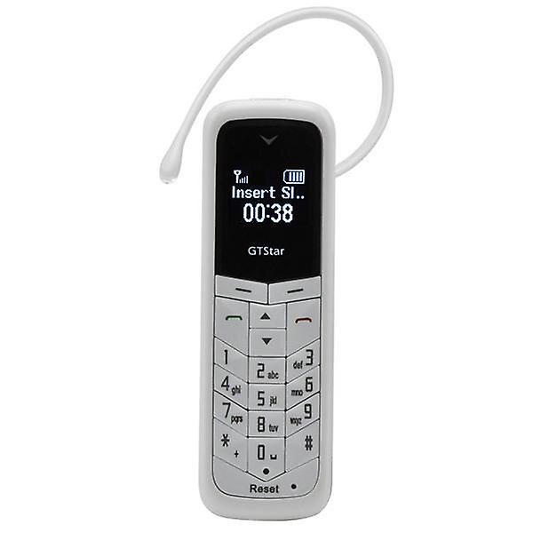 BM50 8851A bluetooth hörlurar Dubbla SIM-kort Dubbel standby bluetooth minikort telefon VIT FÄRG