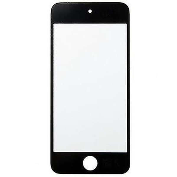 Frontskärm yttre glasobjektiv för iPod touch 5 (svart)