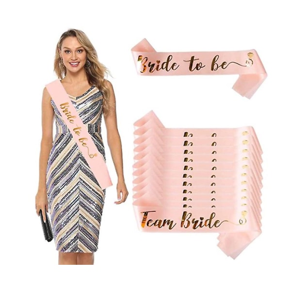 9 stk. Polterabend Sashes 8 Bride Tribes 1 Bride Sashes For Classy