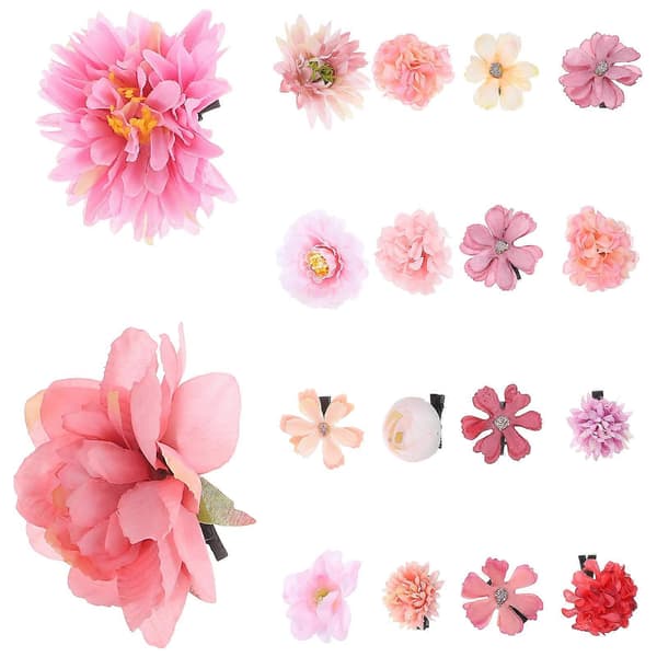 Hårspenner for kvinner Blomsterhårnåler til dekor 36 stk. assorterte farger