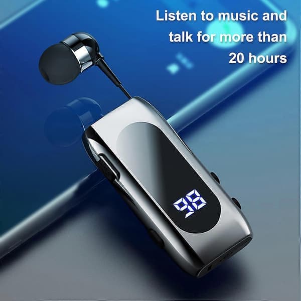 Revershøretelefon Bærbar Dobbeltforbindelse Bluetooth-kompatibel 5.2 DC 5V 140mAh Opkaldspåmindelse Notebook Computer Headset
