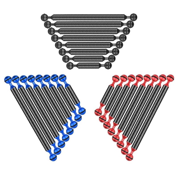 5-12 tum nedsänkbar belysning Fyllning Ljus Arm Diameter 20,8 mm Kolfiber Flytstång Undervattensfotografering Lamparm Flytkraft Cylinder A-10-blue