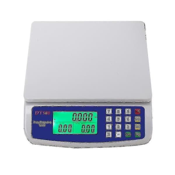 30 kg/1 g digital våg med hög noggrannhet, elektronisk balans LCD
