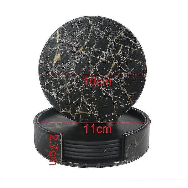 [LCS] Læderunderlag Spildbeskyttelse Til Bord Skrivebord Holdbart Og Skridsikkert Læderunderlag Passer Til Almindelige black and gold marble