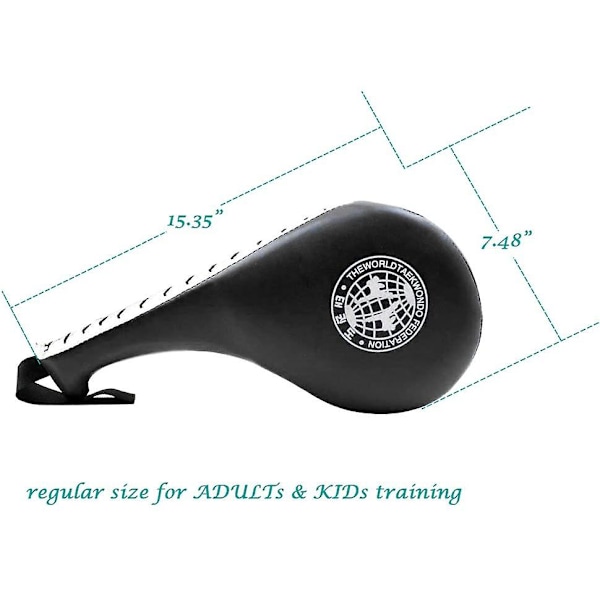 1 Par Holdbare Taekwondo Sparkepuder black