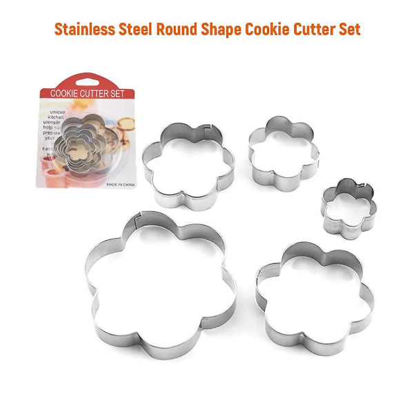 Bakning Metal Molds Cookie Form Set Rostfritt stål Blomma