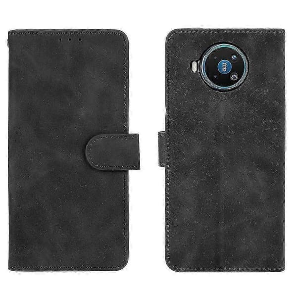 Etui til Nokia 8.3, Premium Læder med Kortholder, Flip Folio Magnetisk Etui Coque - Black