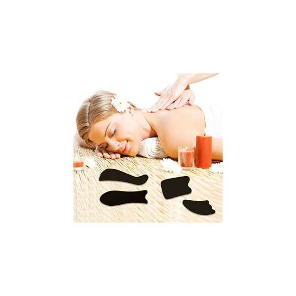 5 st Massageverktyg Set Gua Sha Guasha Brädset