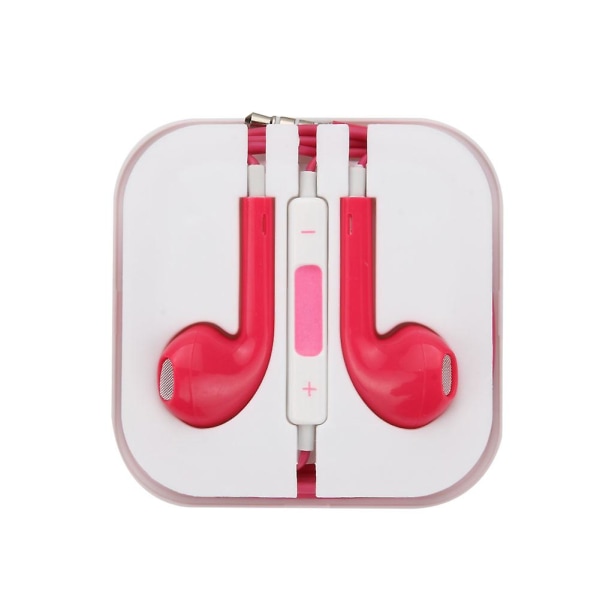 Flerfärgade hörlurar med volymkontroll Mikrofon för Iphone 5 5g 4s Ipad In Earbuds Purple