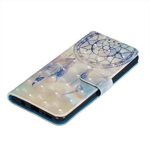 [LCS]Fjermed drømmefanger lysplet dekorationsmønster print PU-etui