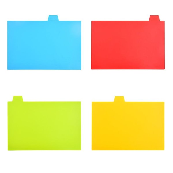 Klassificerad skärbräda med hållare Tjock Pp-skärplåt i olika färger för olika användningsområden