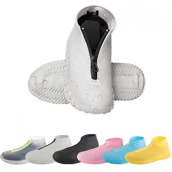 Vedenpitävät silikoniset sadesuojat kengille, kokoontaitettavat ja liukumattomat grey XL