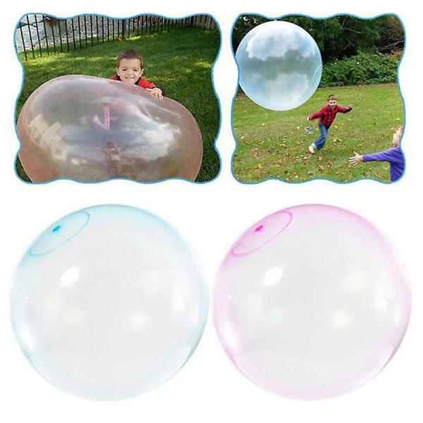Mjuk luft- och vattenfylld bubbelboll för barn utomhus YELLOW S